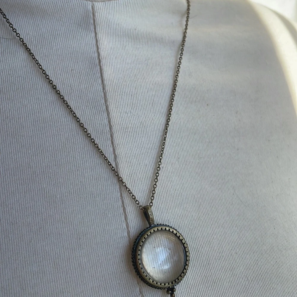 COPY - Magnifying Glass Pendant Necklace, Lucky Brand, Antique - Picture 7 of 16